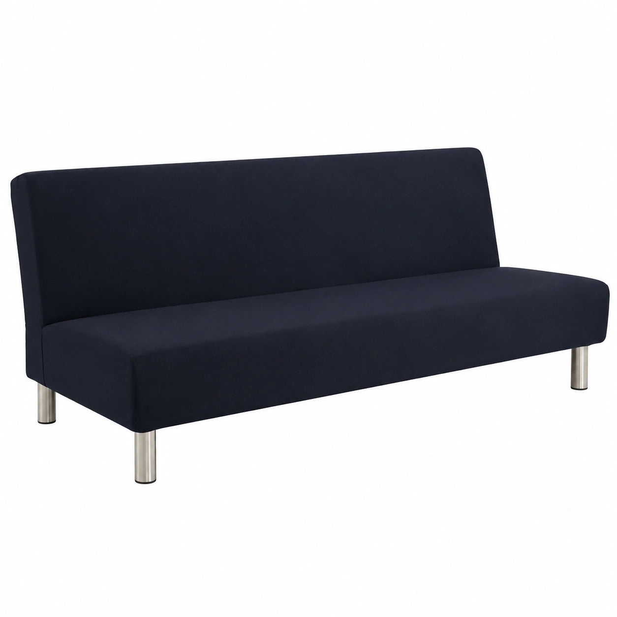 Elastische Sofahusse Wasserabweisend für Armloses Schlafsofa, Klappbar, Hotel- und Hausgebrauch (Farbe 4, Größe L 170-210cm)