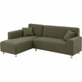 Moderner Stretchbezug für Ecksofa, L-Form, in Grau-Grün, Teil A, 145-190 cm