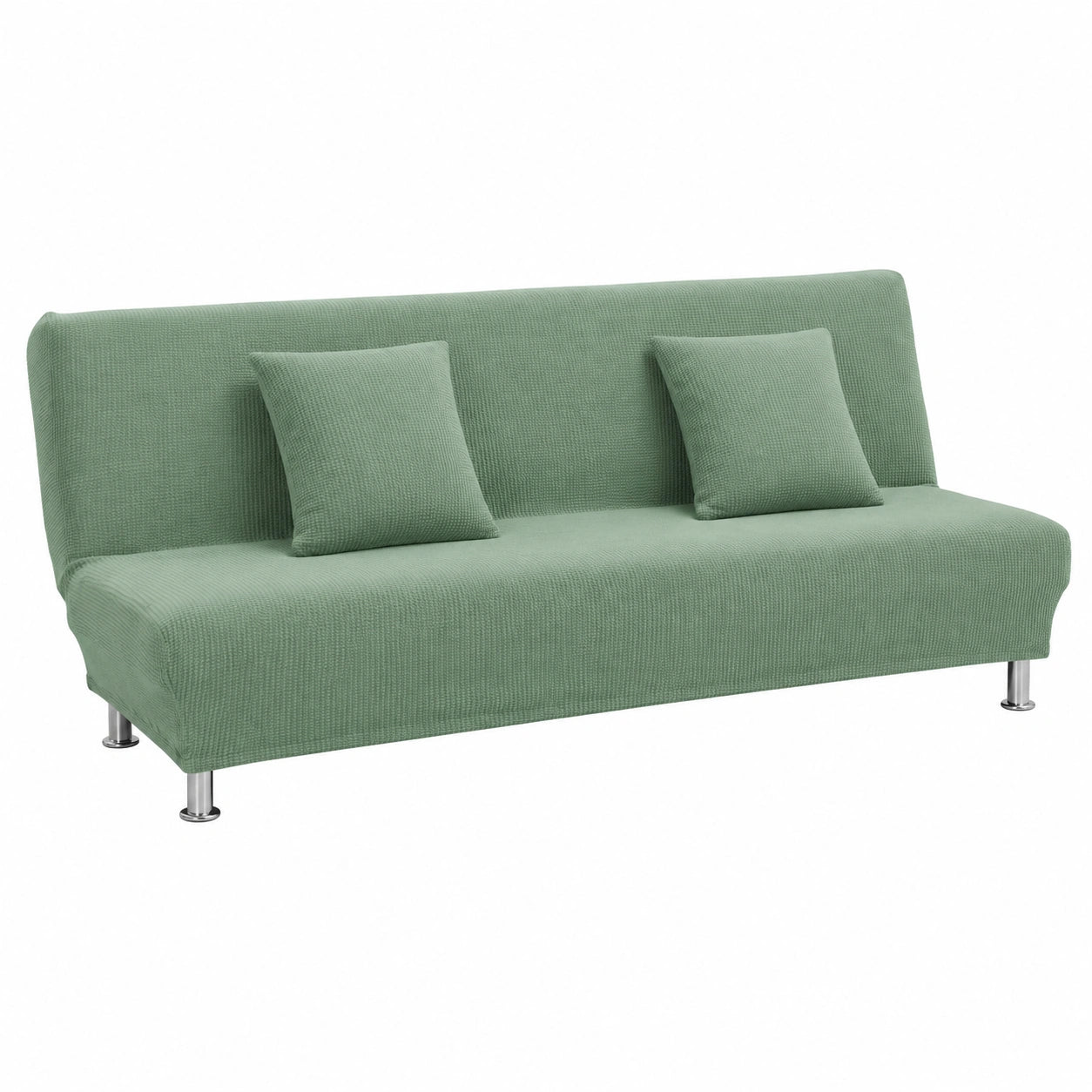 Stretch Sofahusse ohne Armlehnen, Jacquard Schlafsofa Bezug, Klappsofa Überwurf, Couchschoner für Zuhause (AB03, S 120-150cm)