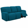 Dehnbare Mikrofaser-Sofabezug für Dreisitzer, Relax, pflegeleicht, in Pfauenblau