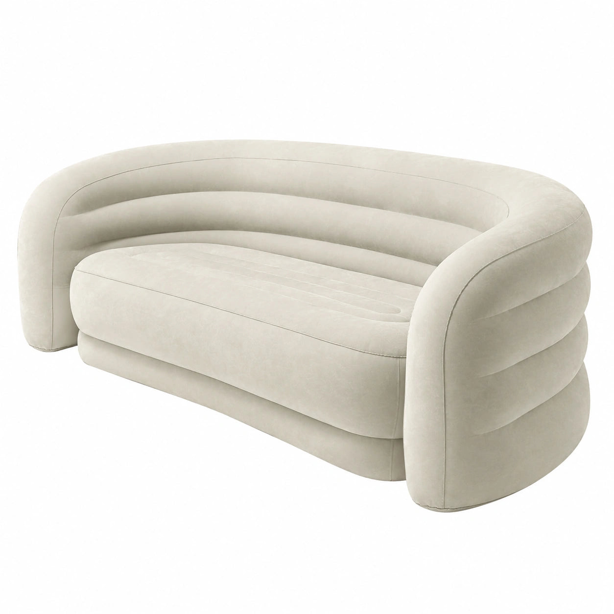Intex Aufblasbares Curved Sofa - Komfort und Design, 229 x 109 x 81 cm