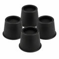 QWORK® 4er-Set Möbelerhöhungen 10 cm, robuste runde Möbelheber, bis 990 kg, ideal für Betten, Sofas, Schreibtische, Stühle, Kühlschränke