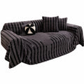 FANSU Jacquard Sofabezug L-Form, Rutschfeste Decke für 1-5 Sitzer, Universeller Sofaschoner in Grau, 180x180cm