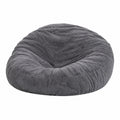 MAXYOYO Bequemer Sitzsack in Holzkohle mit weichem Plüschbezug - Perfekt für Erwachsene und Paare, 180x180 cm